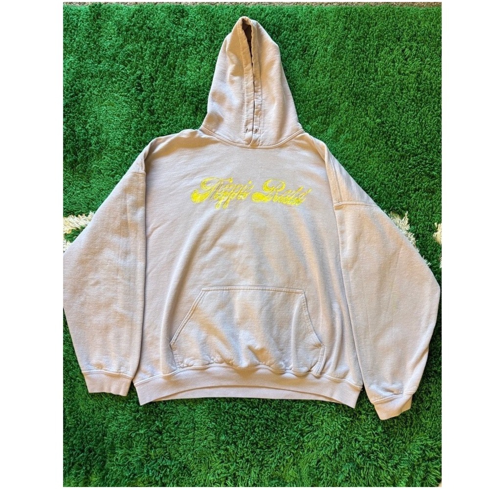 Trippie Redd Graphic Hoodie‎ Mens XL Beige Fair Streetwear Rap Merch Sweatshirt